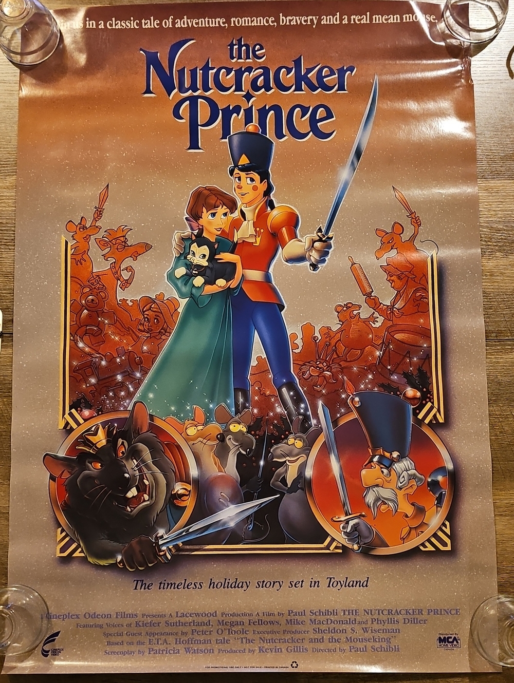 1990 The Nutcracker Prince Movie Poster Original 27x39 Rolled